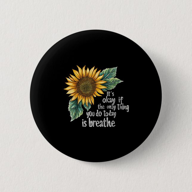 Badge Rond 5 Cm Sunflower Suicide Awareness  (Devant)