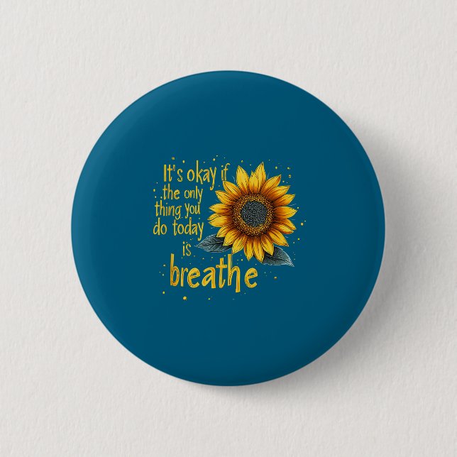 Badge Rond 5 Cm Sunflower Suicide Awareness  (Devant)