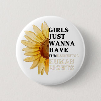 Badge Rond 5 Cm Sunflower wanna a wave human rights