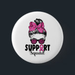 Badge Rond 5 Cm Sungles Messy Bun Support Squad Cancer du sein<br><div class="desc">Sungles Messy Bun Support Squad Cancer du sein</div>