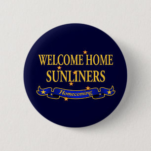 Badge Rond 5 Cm Sunliners à la maison bienvenu