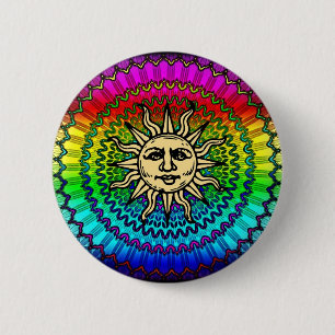 Badge Rond 5 Cm Sunny