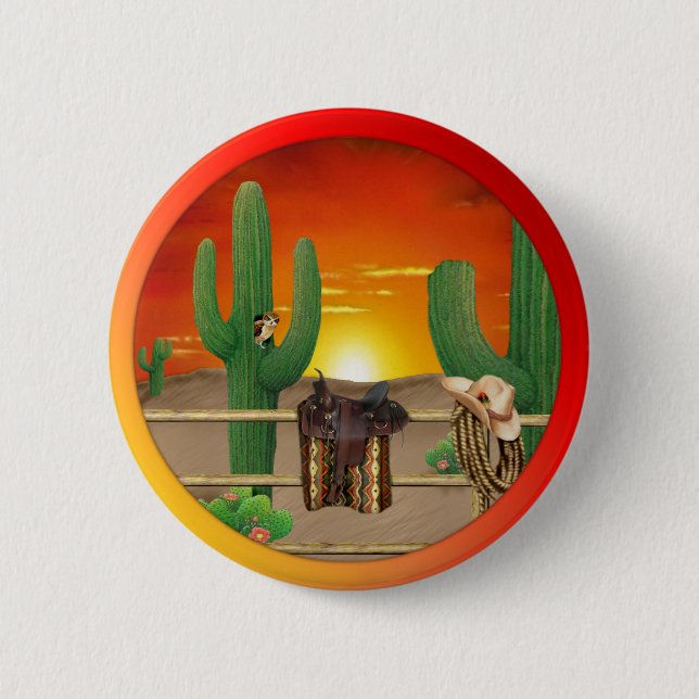 Badge Rond 5 Cm Sunrise occidentale (Devant)