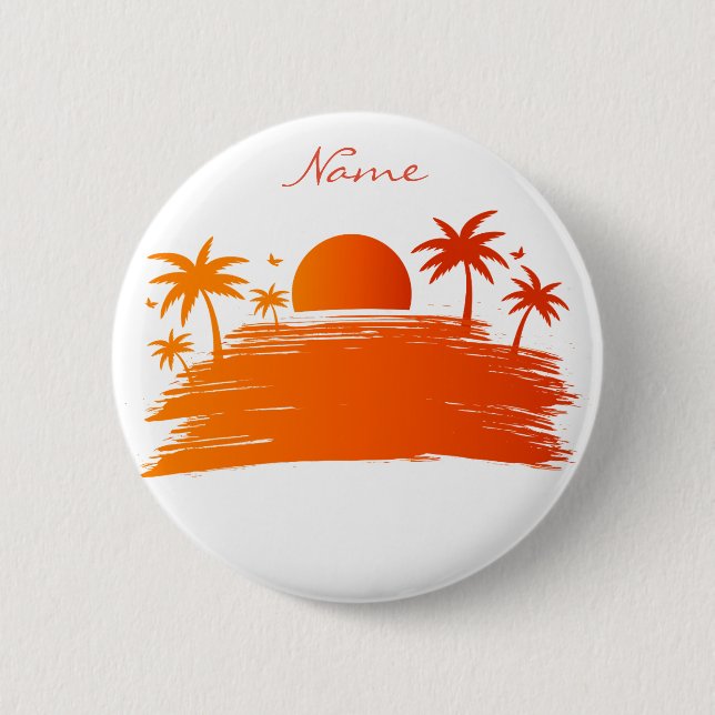 Badge Rond 5 Cm Sunrise Sunset Thunder Cove (Devant)