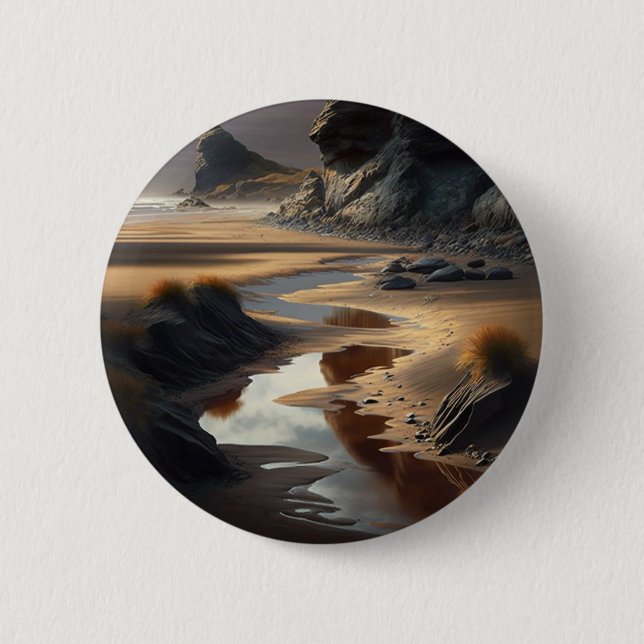 Badge Rond 5 Cm Sunset (Devant)