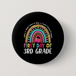 Badge Rond 5 Cm Super 3e année Retour à l'école Premier jour du tr
