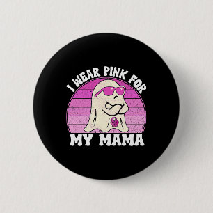 Badge Rond 5 Cm Super Cancer du sein Fantôme de sensibilisation Je