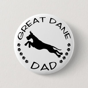 Badge Rond 5 Cm Super Dane Papa Jumper