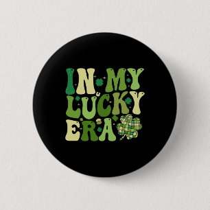 Badge Rond 5 Cm Super Dans Ma Lucky Era St Patrick's Day Shamrock