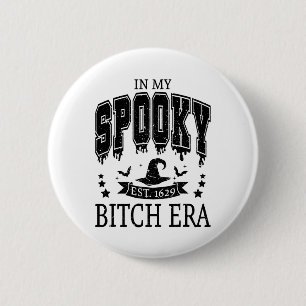 Badge Rond 5 Cm Super Dans Mon Époque Éffrayante Skeleton Hallowee