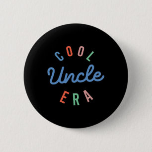 Badge Rond 5 Cm Super Dans Mon Oncle Cool Era Drôle Fête des pères