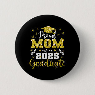 Badge Rond 5 Cm Super Fier Maman De 2025 Diplômé De Troisième Anné