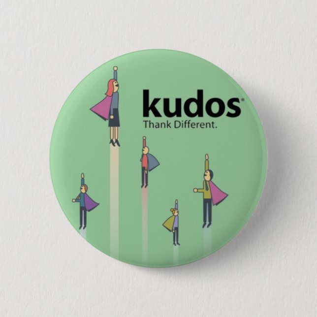 Badge Rond 5 Cm Super héros de Kudos® (Devant)