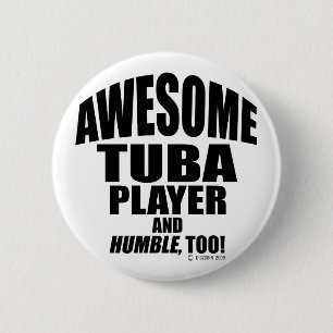Badge Rond 5 Cm Super Joueur Tuba