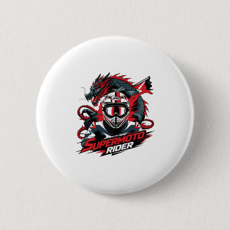 Badge Rond 5 Cm Super Moto Rider � Moto