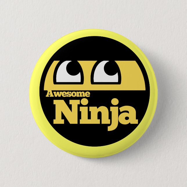 Badge Rond 5 Cm Super Ninja (Devant)