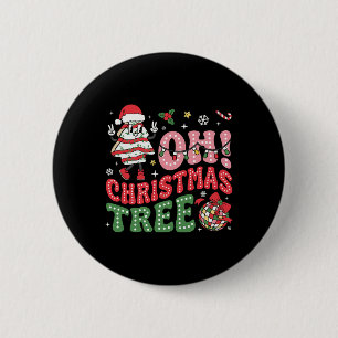 Badge Rond 5 Cm Super Oh Noël Arbre gâteaux Drôle Noël Gâteau de N
