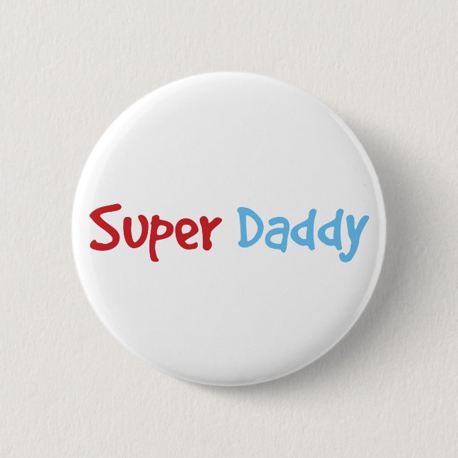 Badge Rond 5 Cm Super papa (Devant)