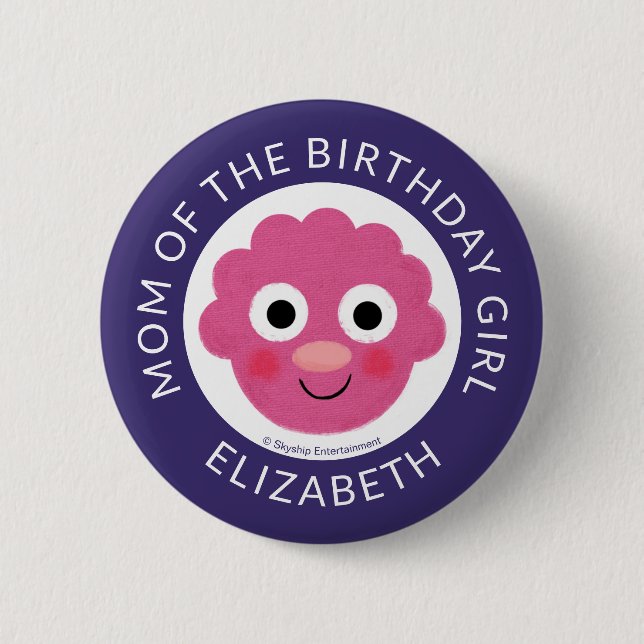 Badge Rond 5 Cm Super Simple Caractères Festive Anniversaire (Devant)