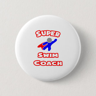 Badge Rond 5 Cm Super Swim Coach