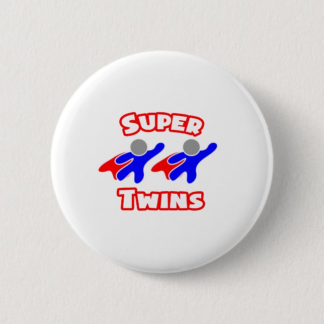 Badge Rond 5 Cm Super Twins (Devant)