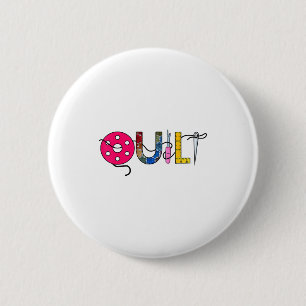 Badge Rond 5 Cm Superbe courtepointes femmes quilting couture pass
