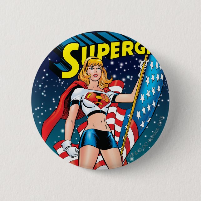 Badge Rond 5 Cm Superfille (Devant)