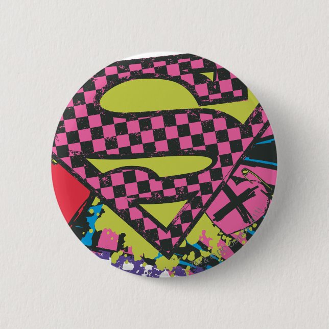 Badge Rond 5 Cm Superfille X (Devant)