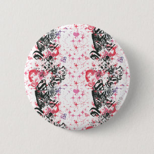 Badge Rond 5 Cm Supergirl Collage Motif