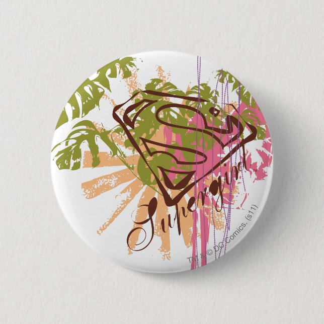 Badge Rond 5 Cm Supergirl Color (Devant)