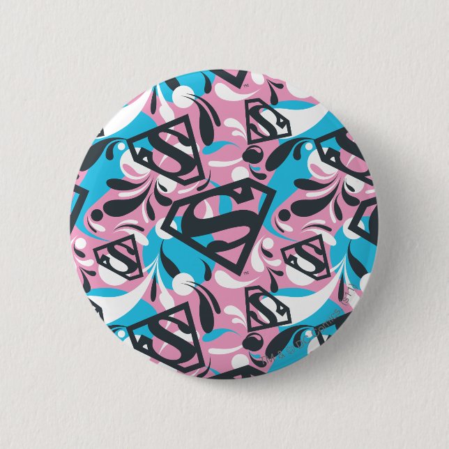 Badge Rond 5 Cm Supergirl Color Splash Motif 6 (Devant)