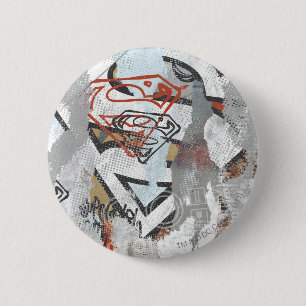 Badge Rond 5 Cm Supergirl Comic Capteurs Motif 1