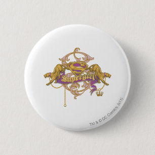 Badge Rond 5 Cm Supergirl Golden Cat 2