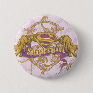 Badge Rond 5 Cm Supergirl Golden Cat 3