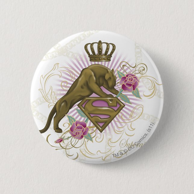 Badge Rond 5 Cm Supergirl Golden Cat 4 (Devant)