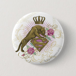 Badge Rond 5 Cm Supergirl Golden Cat 4