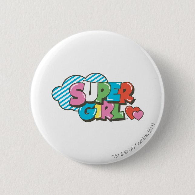 Badge Rond 5 Cm Supergirl J-Pop 9 (Devant)