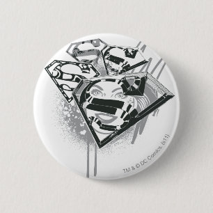 Badge Rond 5 Cm Supergirl le gardent 1 frais