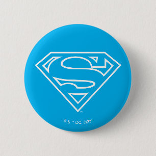 Badge Rond 5 Cm Supergirl Outline S-Shield