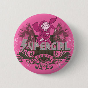 Badge Rond 5 Cm Supergirl Power 2