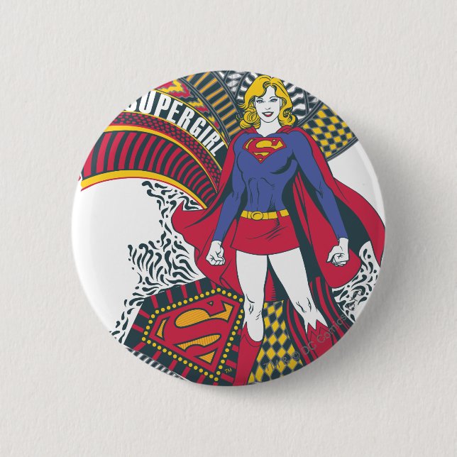 Badge Rond 5 Cm Supergirl Random World 1 (Devant)