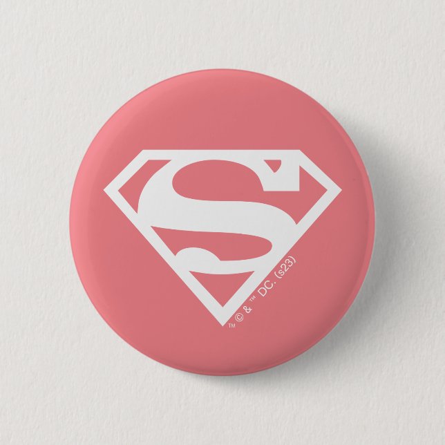 Badge Rond 5 Cm Supergirl Solid S-Shield (Devant)