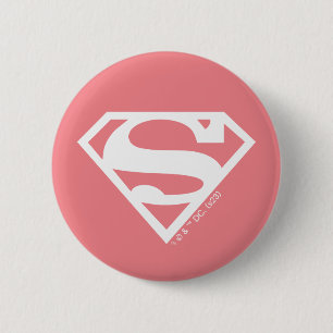 Badge Rond 5 Cm Supergirl Solid S-Shield