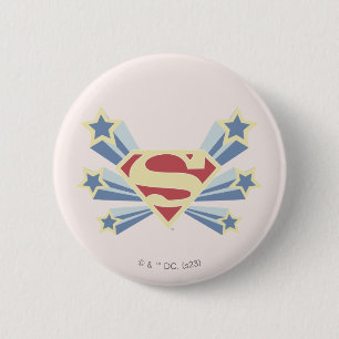 Badge Rond 5 Cm Supergirl Stars S-Shield