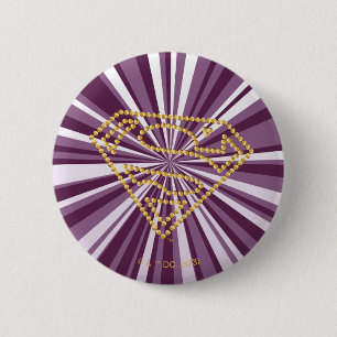 Badge Rond 5 Cm Supergirl Studded S-Shield