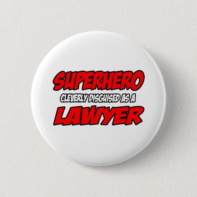 Badge Rond 5 Cm Superhero...Avocat (Devant)