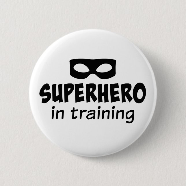 Badge Rond 5 Cm Superhéros en formation (Devant)