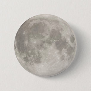 Badge Rond 5 Cm Superlune dans le ciel noir