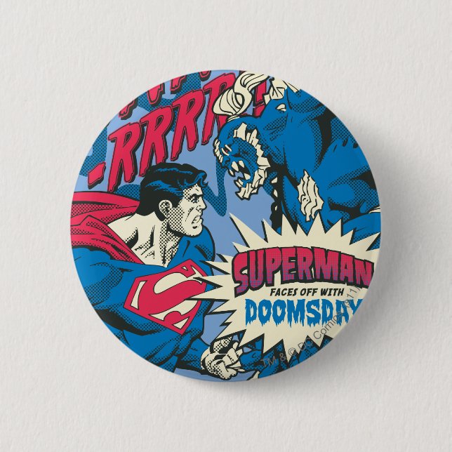 Badge Rond 5 Cm Superman 13 (Devant)
