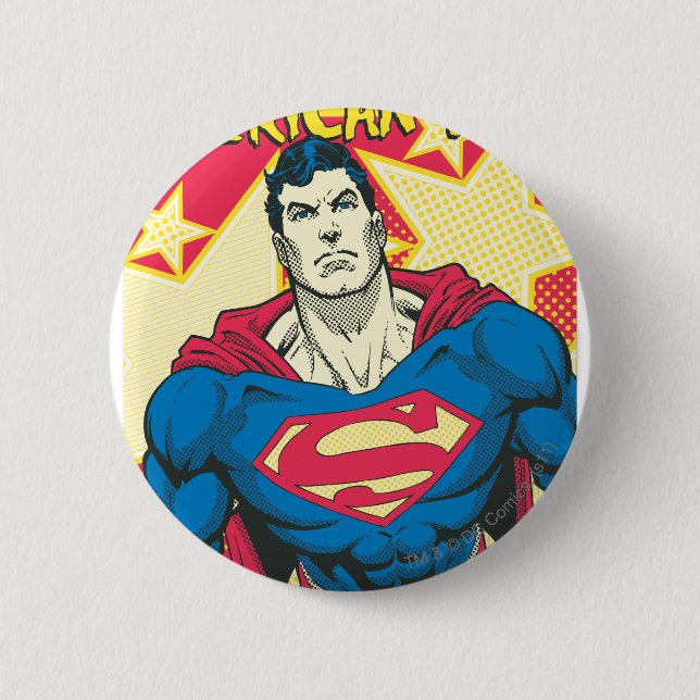 Badge Rond 5 Cm Superman 29 (Devant)
